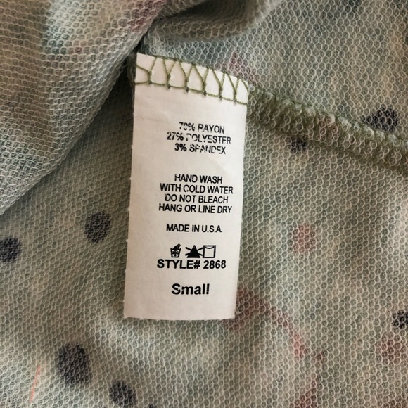 Entro Splattered Paint Cold Shoulder Halter Top - Picture 8 of 8